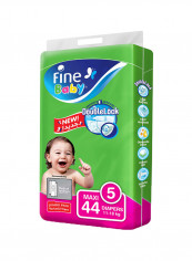 Baby Diapers, DoubleLock Technology , Size 5, Maxi 11–18kg, Jumbo Pack 44 Diaper Count