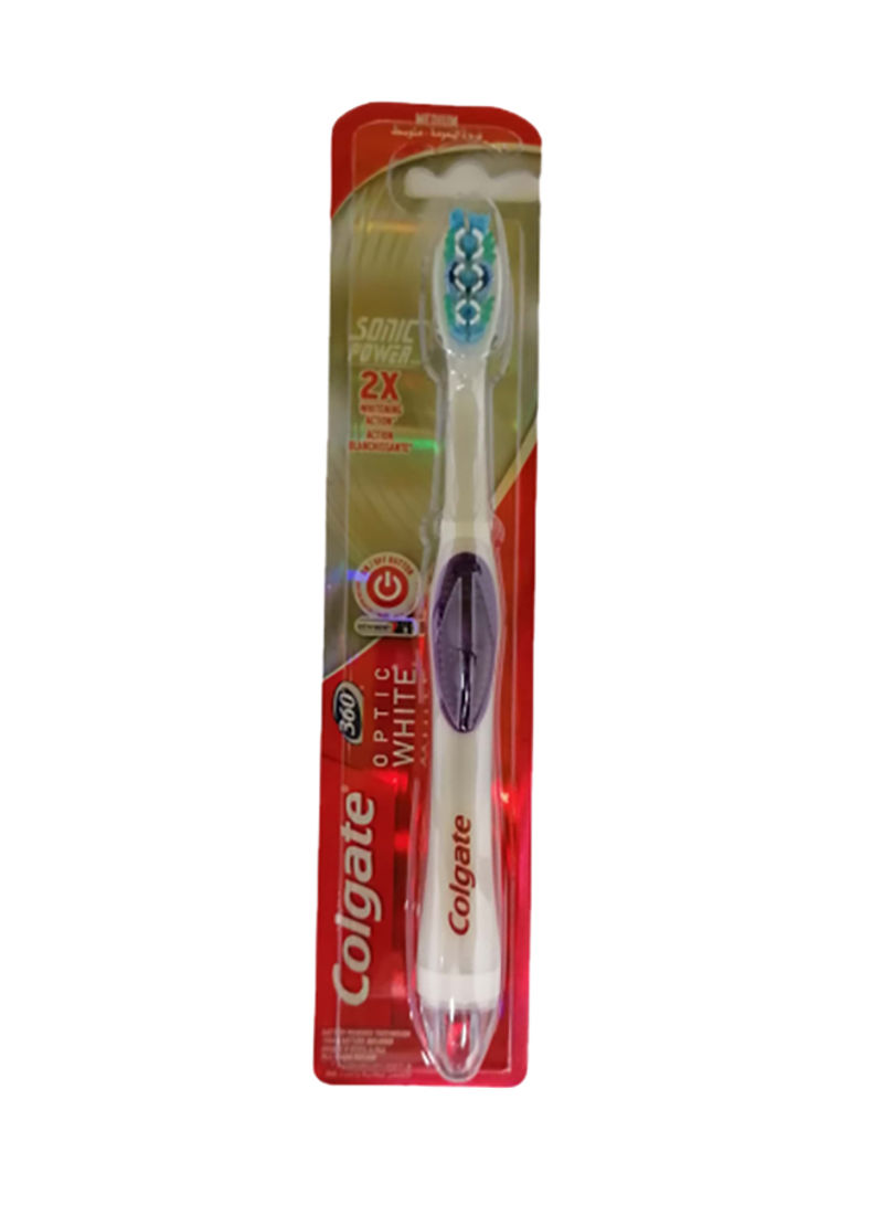360 Degree Optic White Power Toothbrush Multicolor
