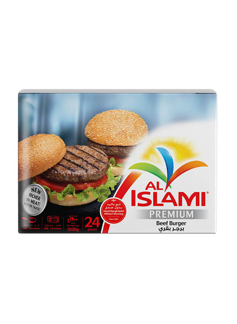 Premium Beef Burger 1200g Pack of 24