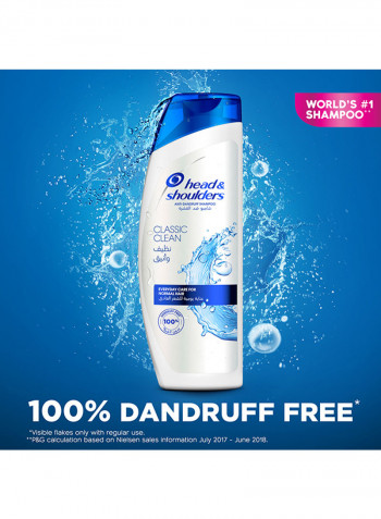 2-Piece Classic Clean Anti-Dandruff Shampoo 600ml + 400ml