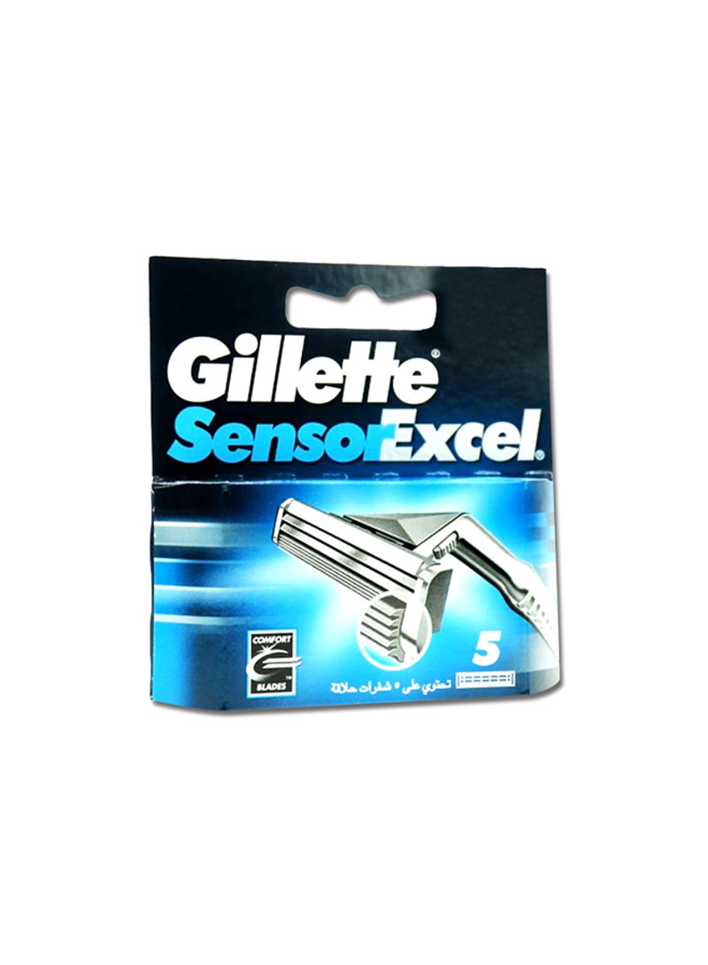 Sensor Excel Men's Razor Blades, 5 Refills