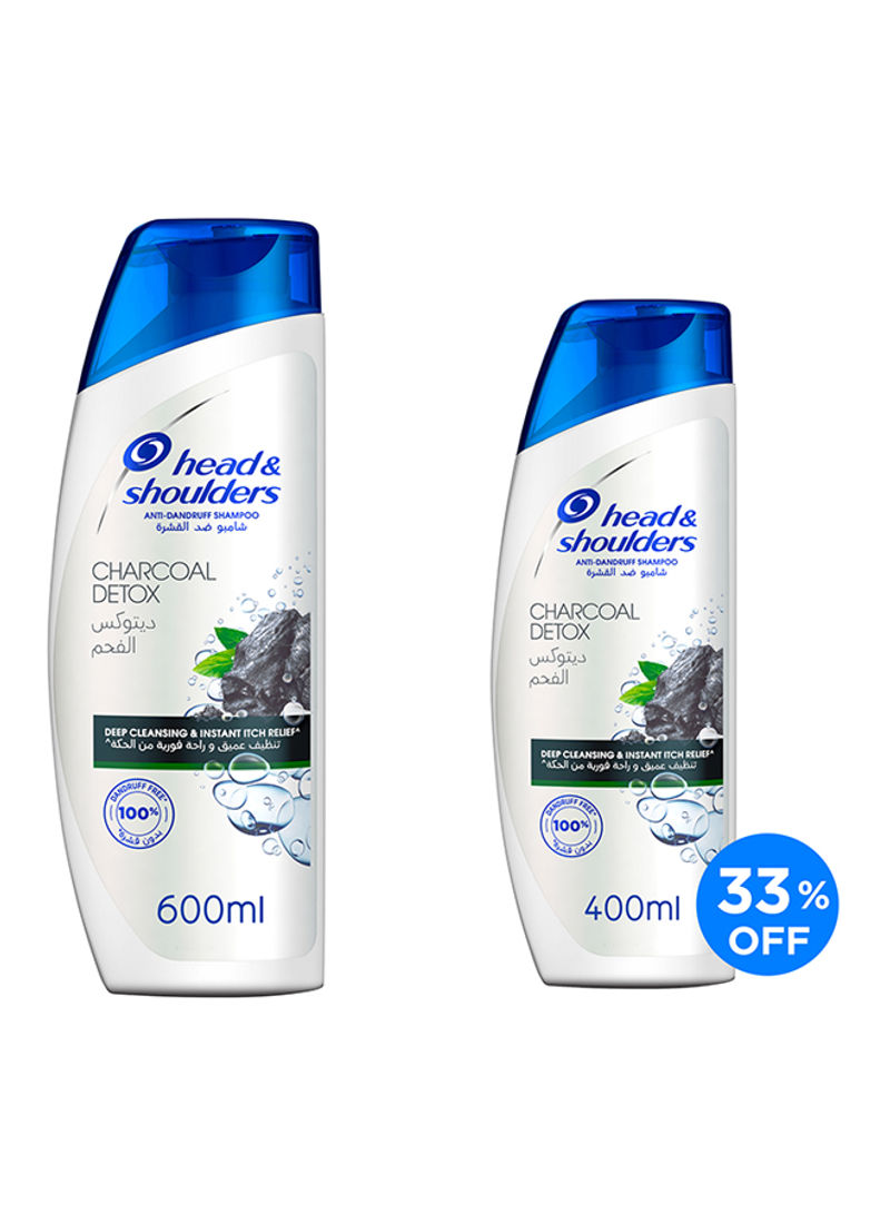 Charcoal Detox Anti-Dandruff Shampoo Pack of 2