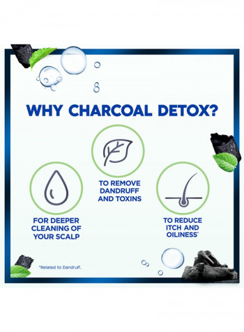 Charcoal Detox Anti-Dandruff Shampoo Pack of 2