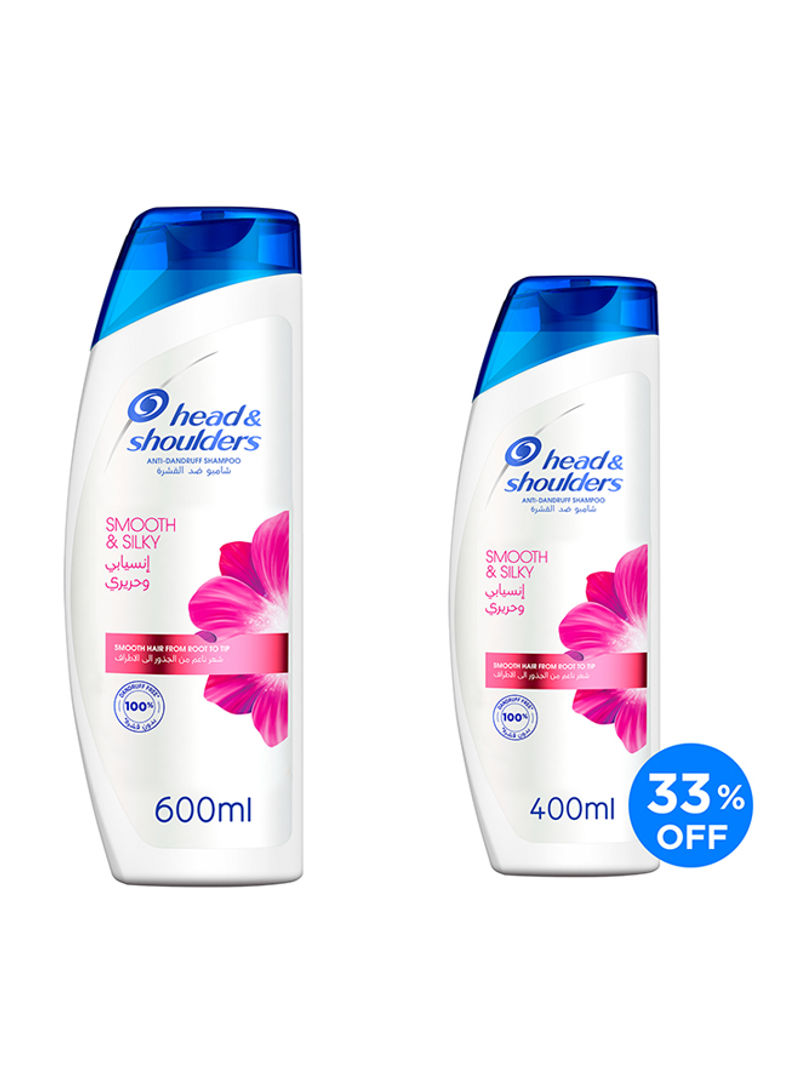 Smooth And Silky Anti-Dandruff Shampoo 600ml + 400 ml 33% Off