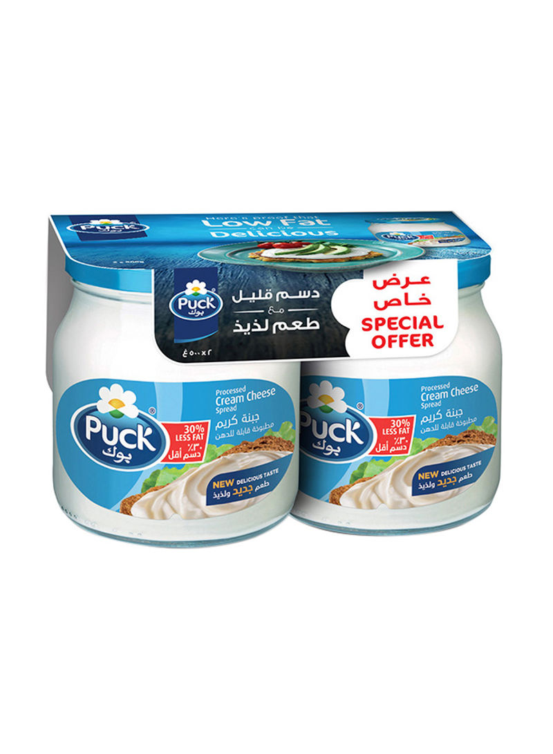 Low Fat Cream Cheese Spread Jar 500g Pack of 2