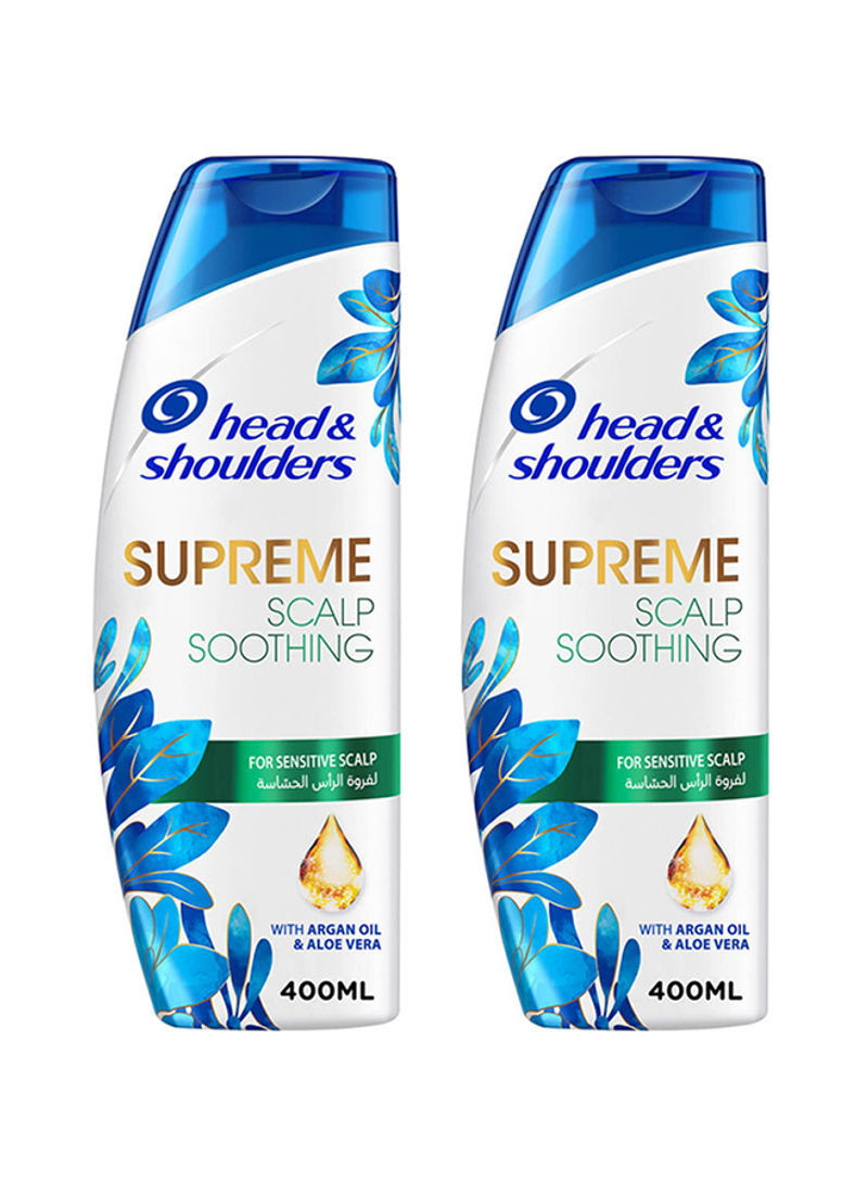 Supreme Anti-Dandruff Shampoo With Argan Oil And Aloe Vera Pack of 2 400ml