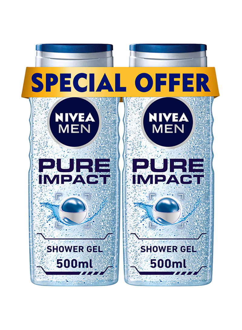 Pack Of 2 Pure Impact Shower Gel 500ml