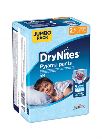 Pyjama Pants, Age 3-5 Years, Boy, 16-23 Kg, 16 Bed Wetting Pants