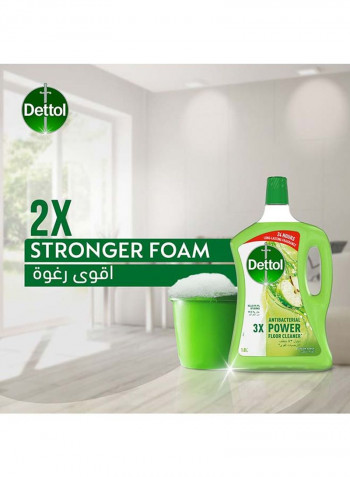 Apple Flavour Anti-Bacterial Power Floor Cleaner Green 3L