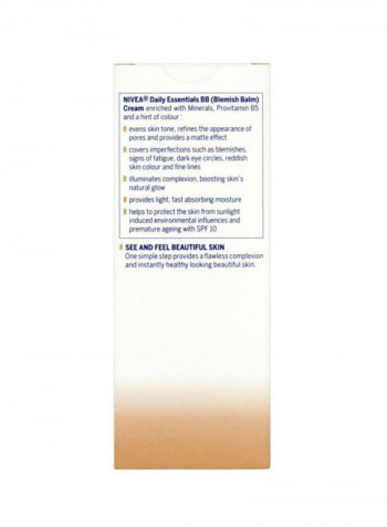 Essentials BB Moisturizer Cream SPF15 50ml