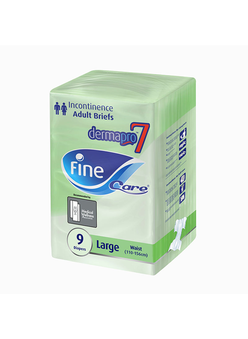 Incontinence Adult Briefs, 9 Diapers