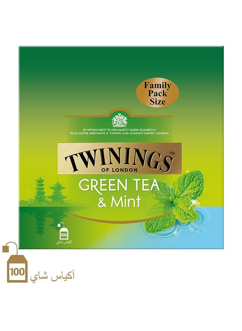 Green Tea With Mint, Refreshing Luxury Tea Blend, All Natural Ingredients With Real Peppermint Infusion 150g