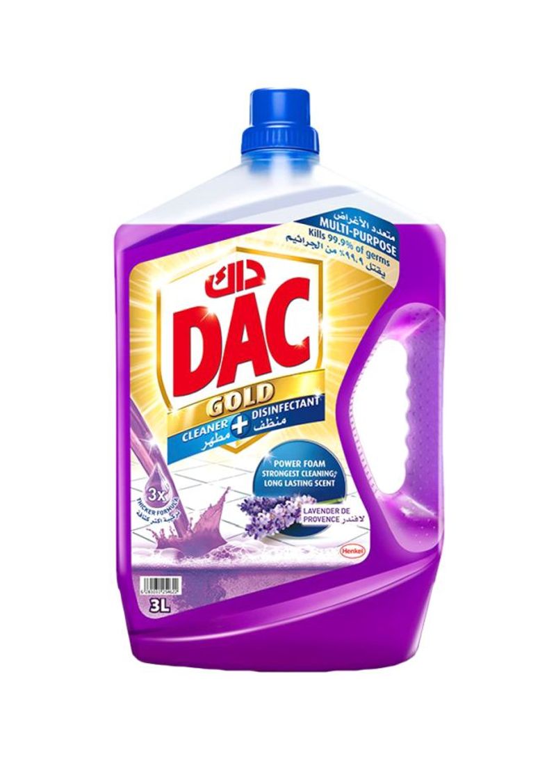 Gold Cleaner Plus Disinfectant Liquid - Lavender 3L