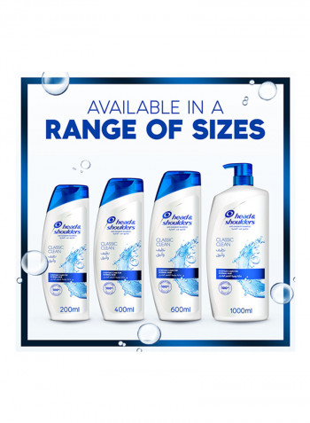 Classic Clean Anti-Dandruff Shampoo 400ml Pack of 2