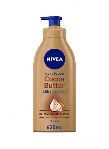 Cocoa Butter Body Lotion, Vitamin E, Dry Skin 625ml