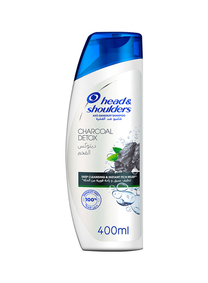 Charcoal Detox Anti-Dandruff Shampoo 400ml Pack of 2