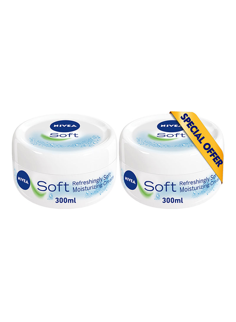 Pack Of 2 Soft Moisturizing Cream 300ml