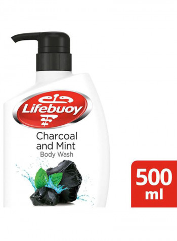 Charcoal And Mint Antibacterial Body Wash 500ml