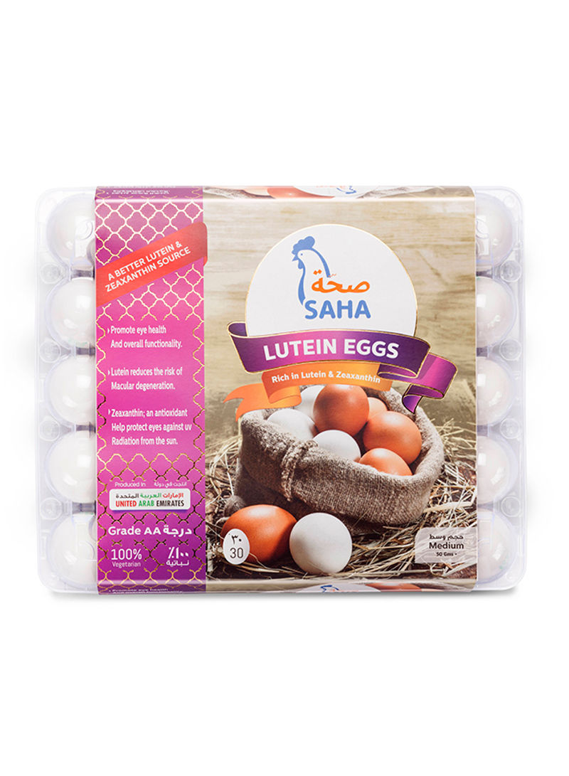 Lutein And Zeaxanthin White Eggs Medium 30 Pieces