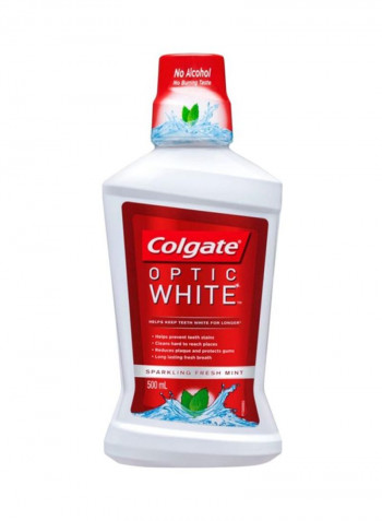 Optic White Whitening Mouthwash 500ml