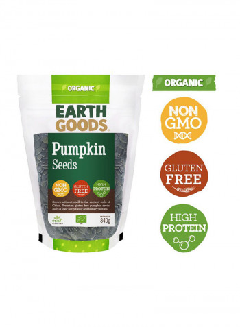 Organic High Protein Gluten-Free Pumpkin Seeds 340g