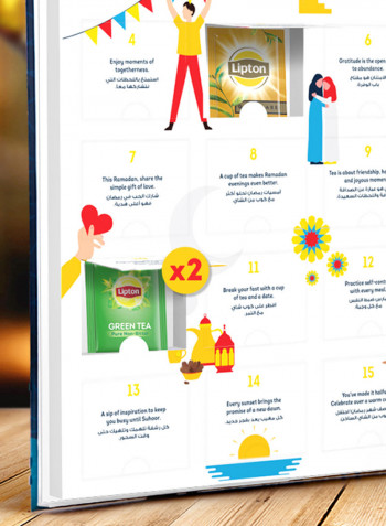 Ramadan Calendar Gift, Pack Of 60 Teabags
