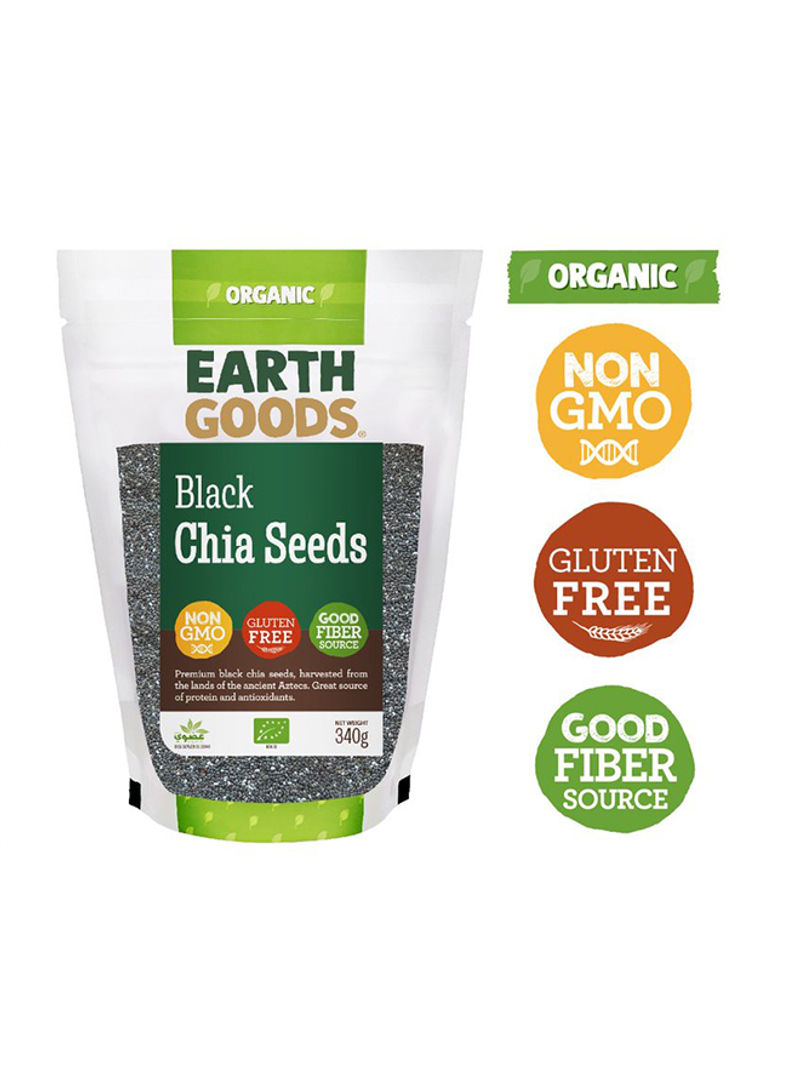 Organic Gluten-Free Black Chia Seeds 340g