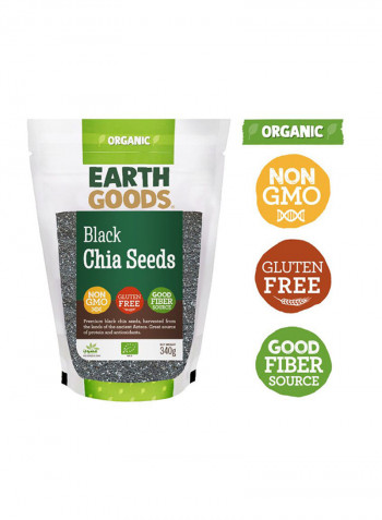 Organic Gluten-Free Black Chia Seeds 340g