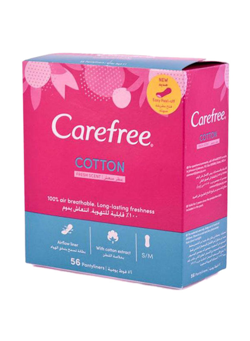 Cotton Extract Fresh Scented Pads with Panty Liner 56 Sheets