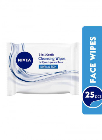 25-Piece Cleansing Face Wipes