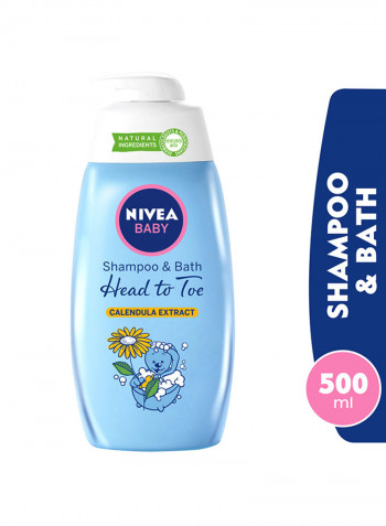 Baby Head To Toe Shampoo And Bath, Calendula Extract, 500ml
