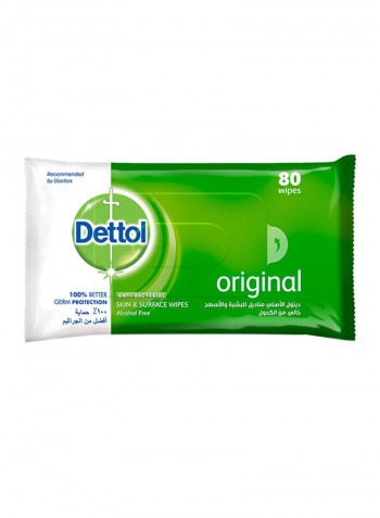 Original Anti-Bacterial Multi Use Wipes - 80