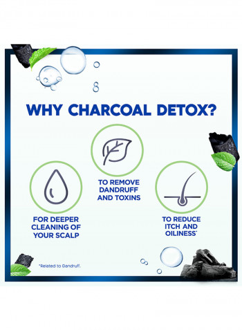 Charcoal Detox Anti-Dandruff Shampoo 600+200ml