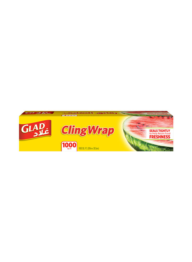 Cling Wrap Clear Plastic Loop 1,000 sq ft