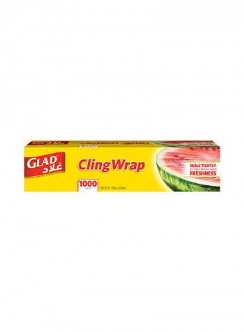Cling Wrap Clear Plastic Loop 1,000 sq ft