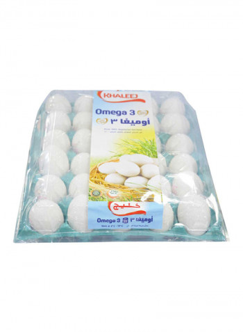 Omega 3 White Eggs 30 Pieces