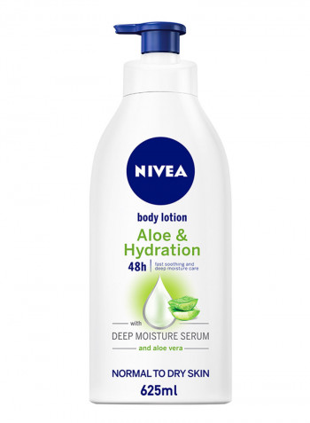 Aloe And Hydration Body Lotion, Aloe Vera, Normal To Dry Skin 625ml