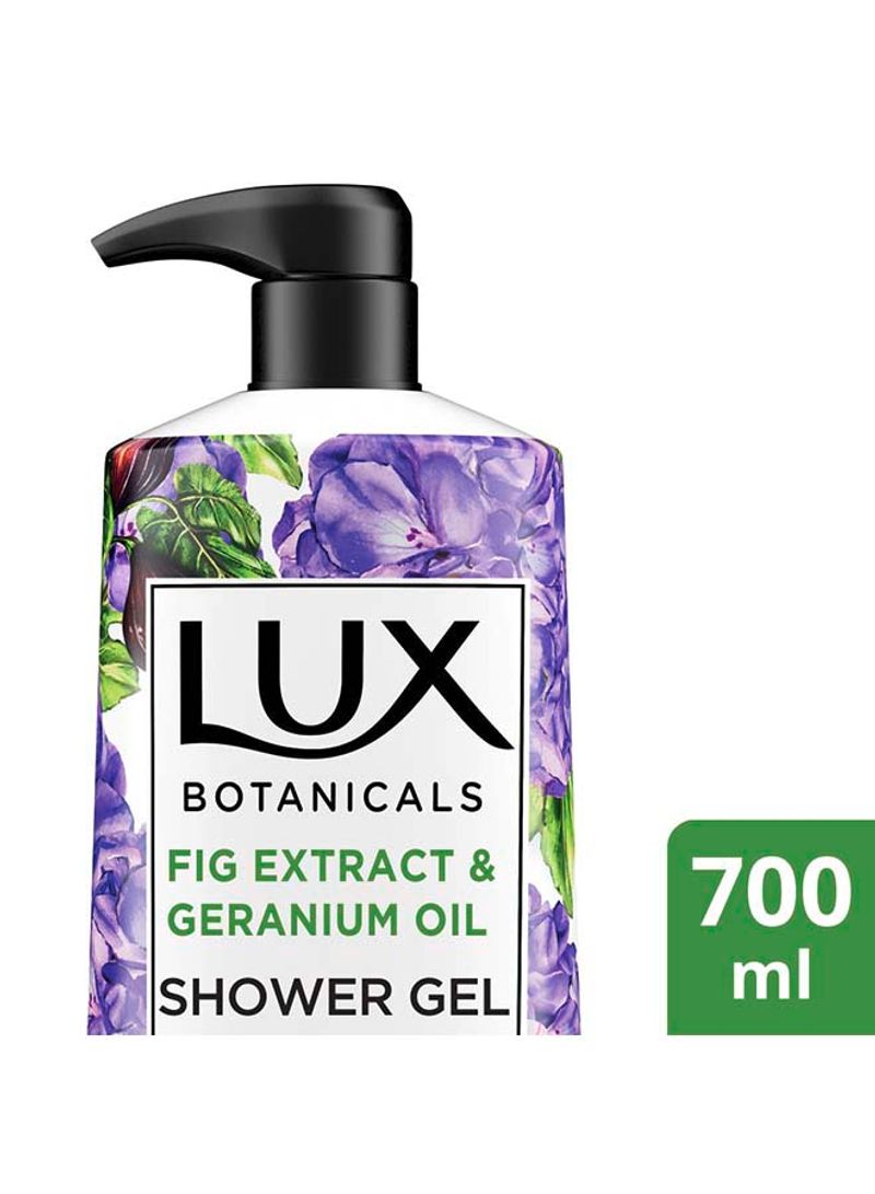 Botanicals Perfumed Body Wash for Skin Renewal with Fig Extract And Geranium Oil White 700ml