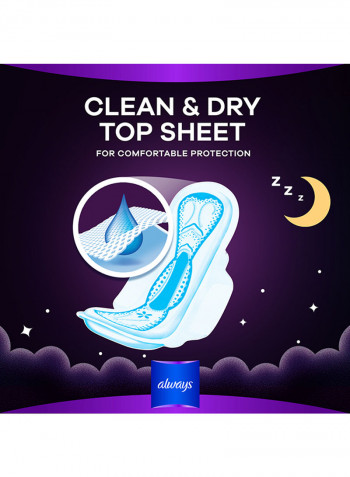 Always Clean And Dry Maxi Thick, Night Sanitary Pads With Wings, 48 Pads