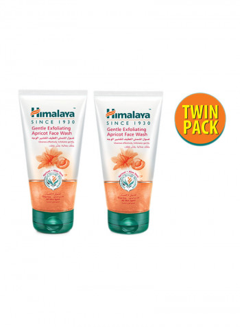 Pack Of 2 Face Wash Gentle Exfoliating Apricot 150ml