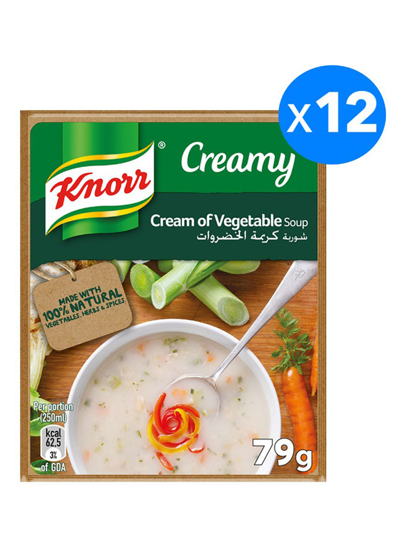 Packet Soup Cream Of Vegetables 79g Pack of 12