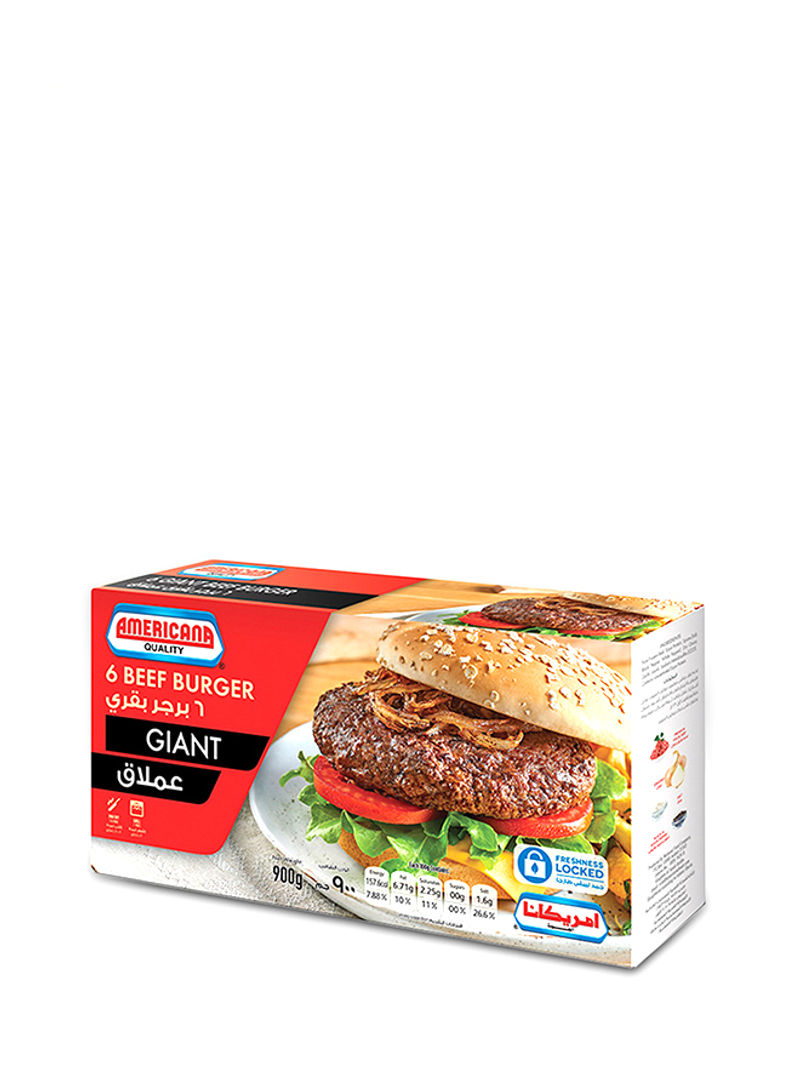 Giant Beef Burger 900g Pack of 6