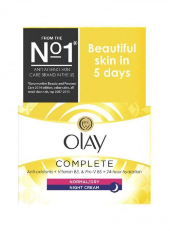 Complete Night Cream For Normal To Dry Skin 50ml