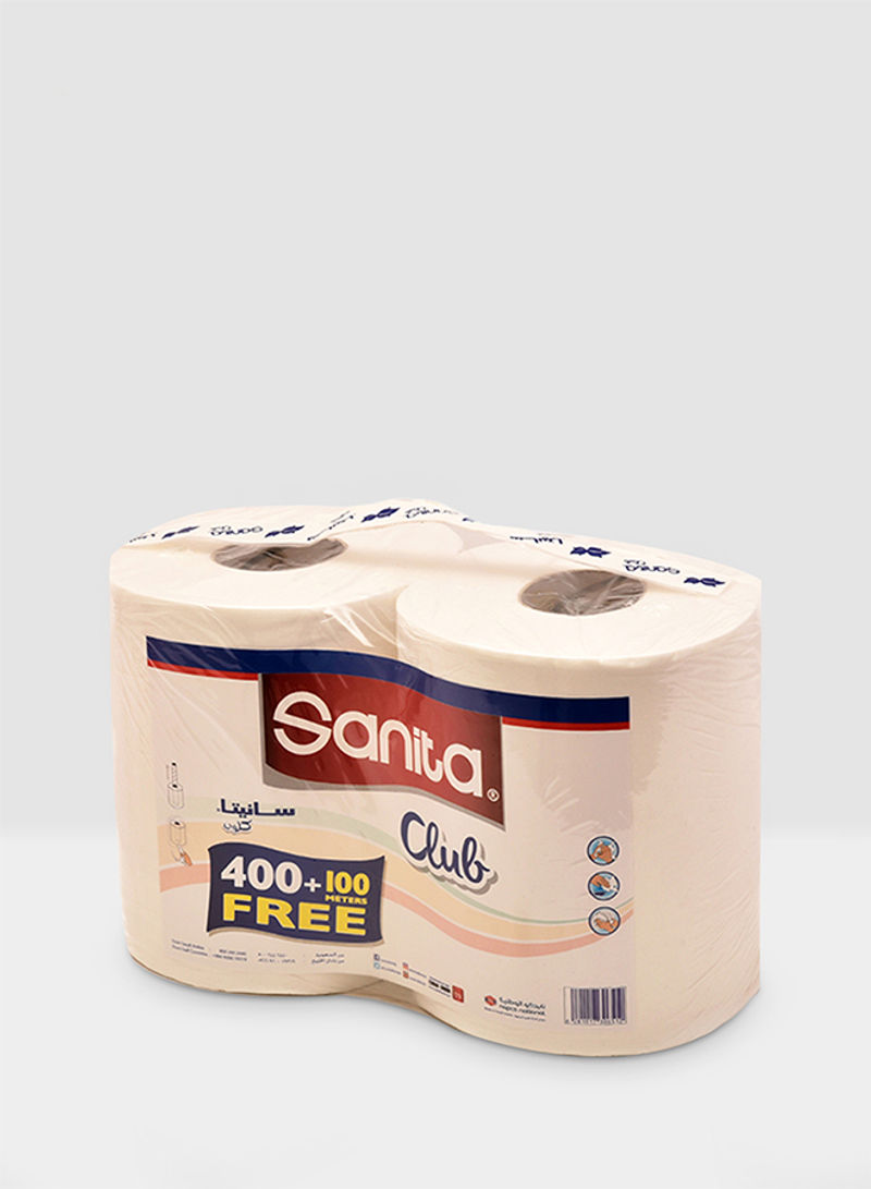 Pack Of 2 Maxi Roll Club White 250meter