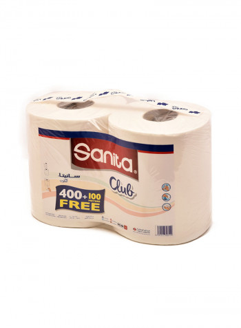Pack Of 2 Maxi Roll Club White 250meter