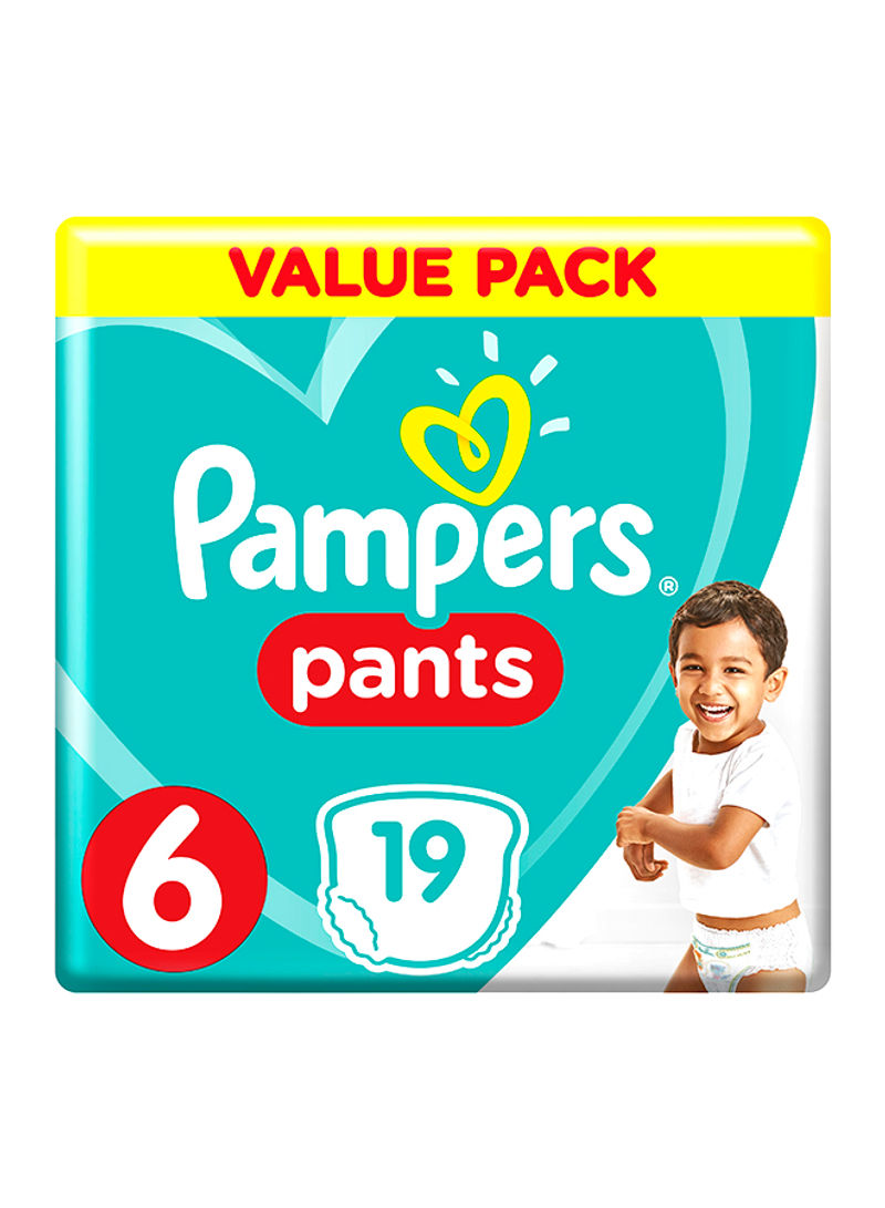 Pants Diapers, Size 6, Extra Large, 16+ kg, Carry Pack, 19 Count