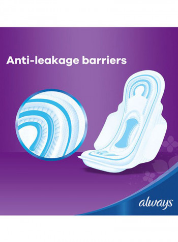 Clean And Dry Maxi Thick, Large sanitary pads with wings, 60 pads Large