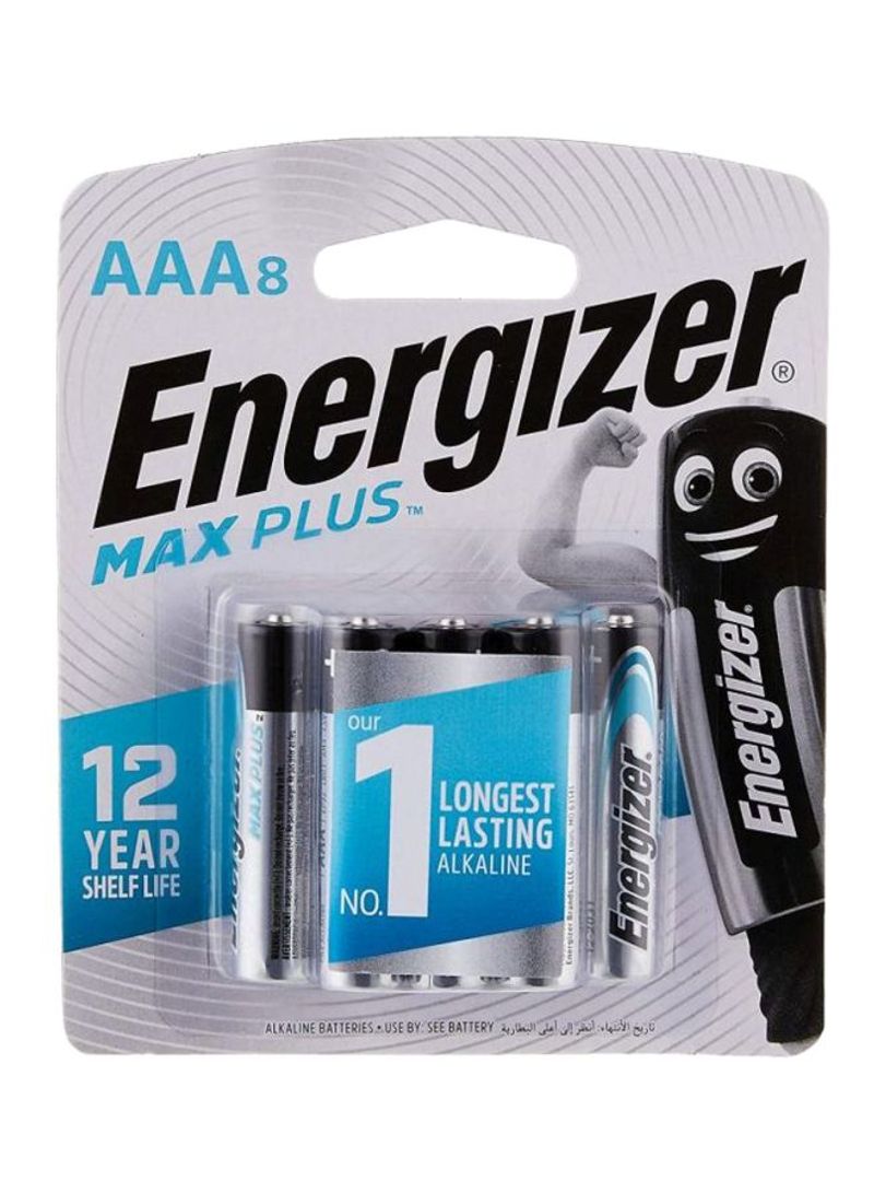 4-Piece Alkaline Max Batteries Grey/Black/Silver