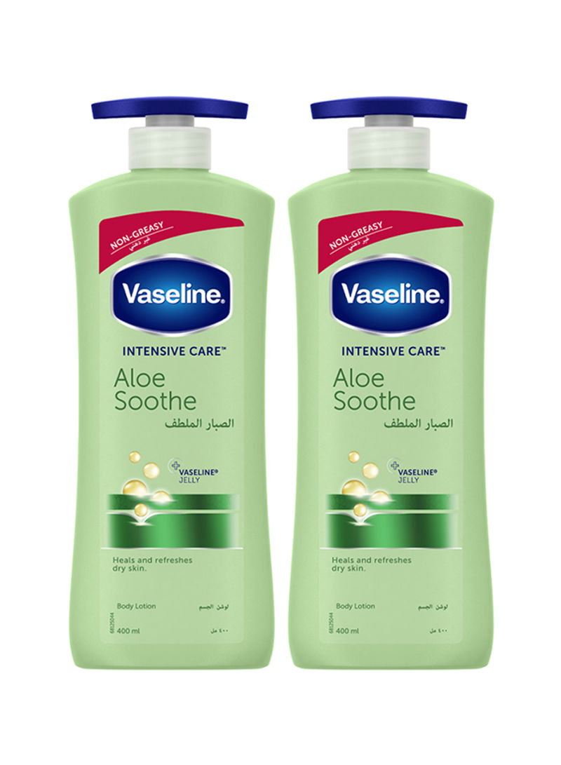 Aloe Soothe Body Lotion Pack Of 2 Green 800ml
