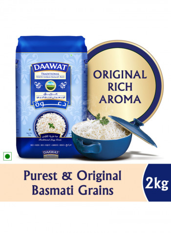 Traditional White Indian Basmati Rice 2kg